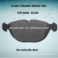D1381 ceramic brake pad for BENZ X5/X6